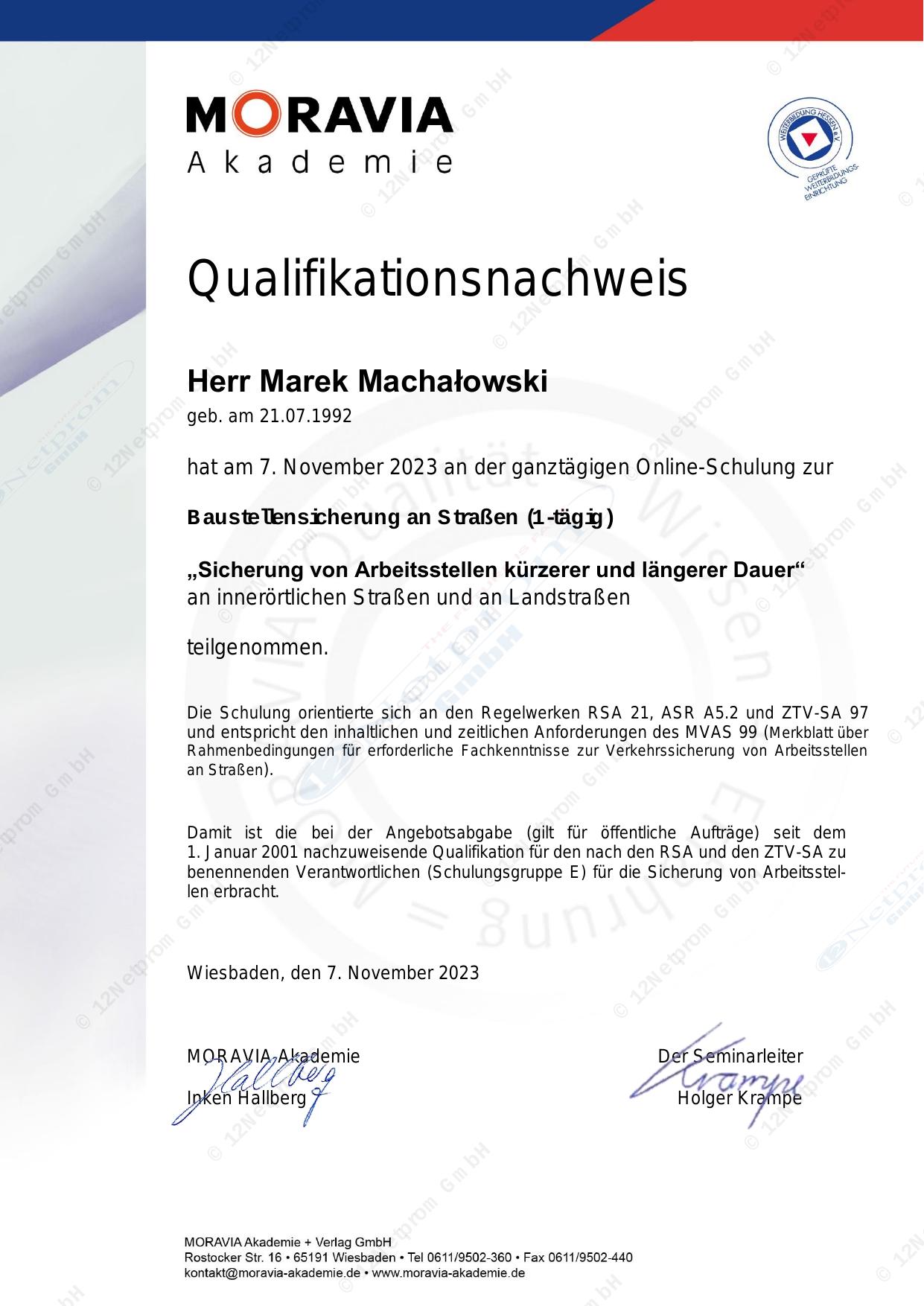 RSA – M. Machałowski
